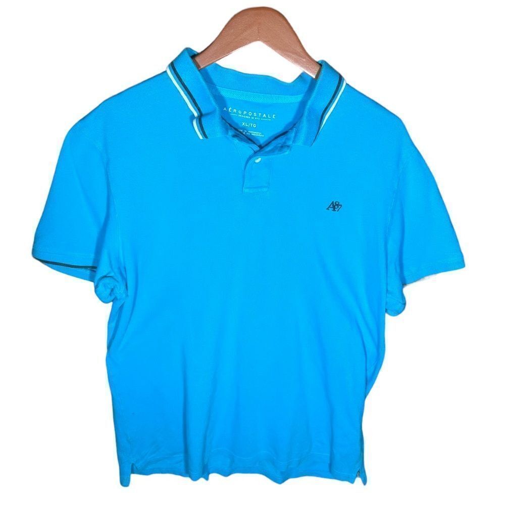 Aeropostale Blue Polo Shirt Size XL, SKU: 123-4747